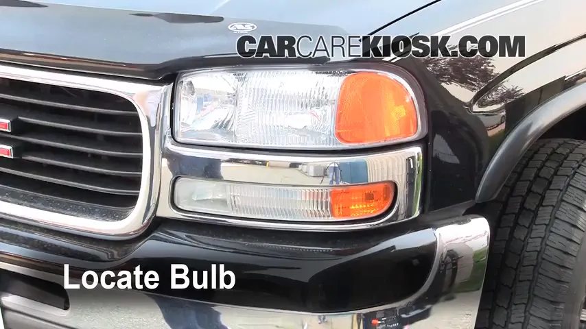 2002 GMC Yukon XL 2500 SLT 8.1L V8 Luces Faro delantero (reemplazar foco)